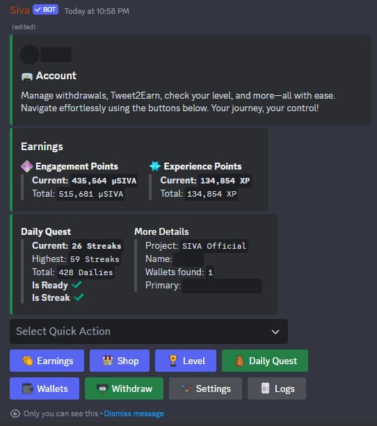 Engage2Earn Overview Page